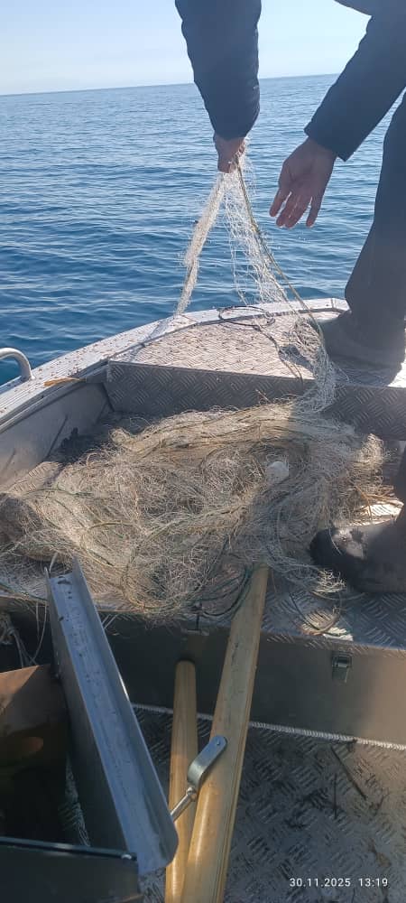 В акватории озера Иссык-Куль изъято 400 метров  синтетических сетей