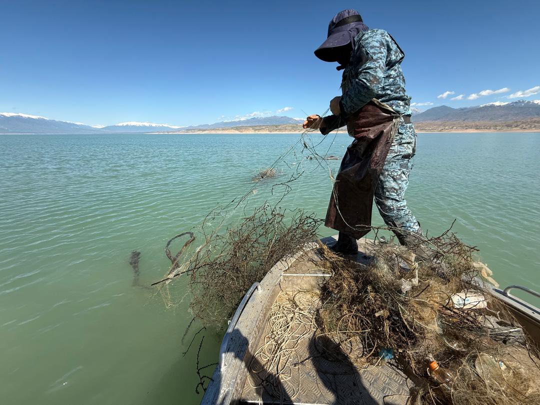 12 000 метр кооптуу балык уулоочу шаймандар: Токтогулда Экотехкөзөмөл кызматынын эки күндүк рейдинин жыйынтыгы