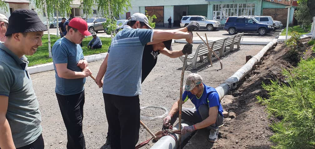 Ошское региональное управление Министерства приняло участие в общереспубликанском субботнике